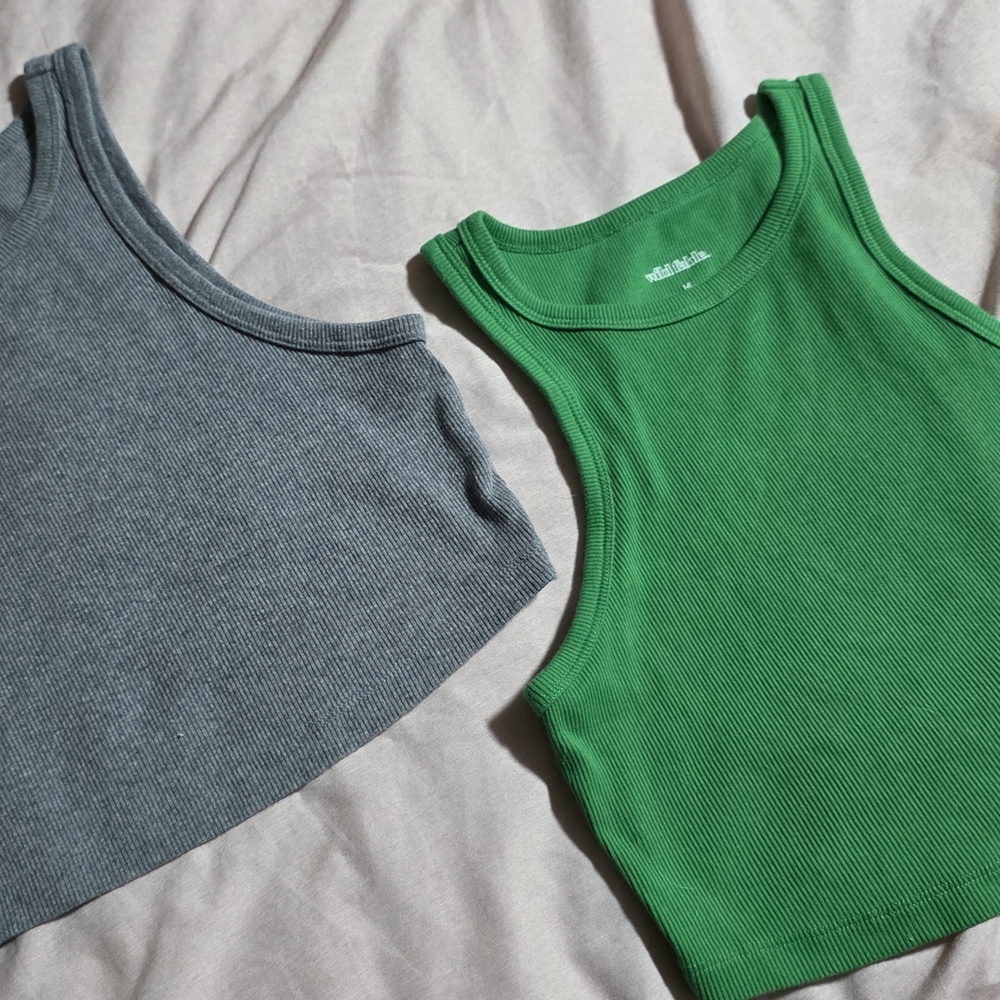 Wild Fable Ribbed Tank Tops Set - Picture 2 of 7